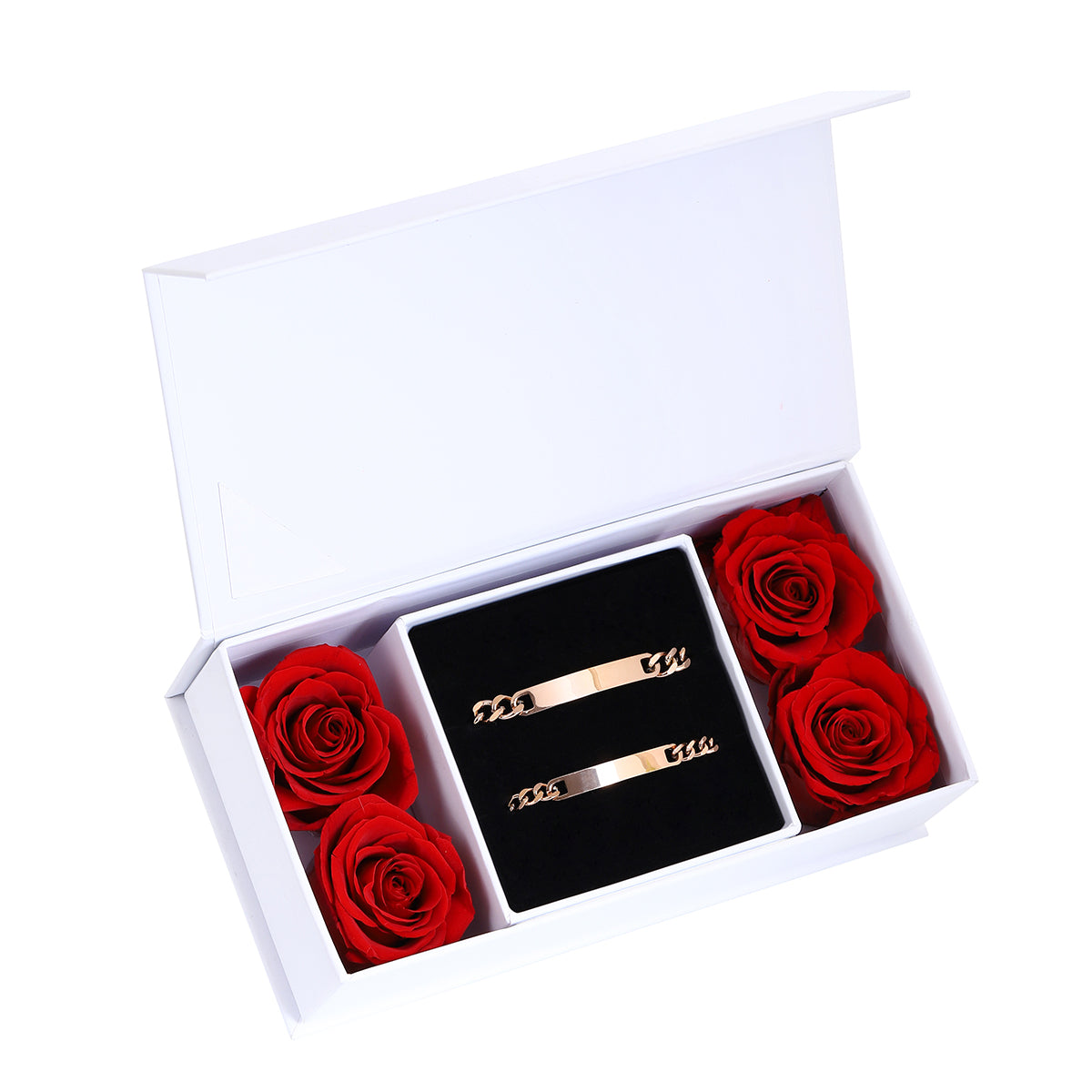 Engraved Bracelet Set - W/ Eternal Rose Box – FabuLove