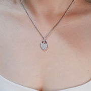 Initials Heart Pendant Necklace