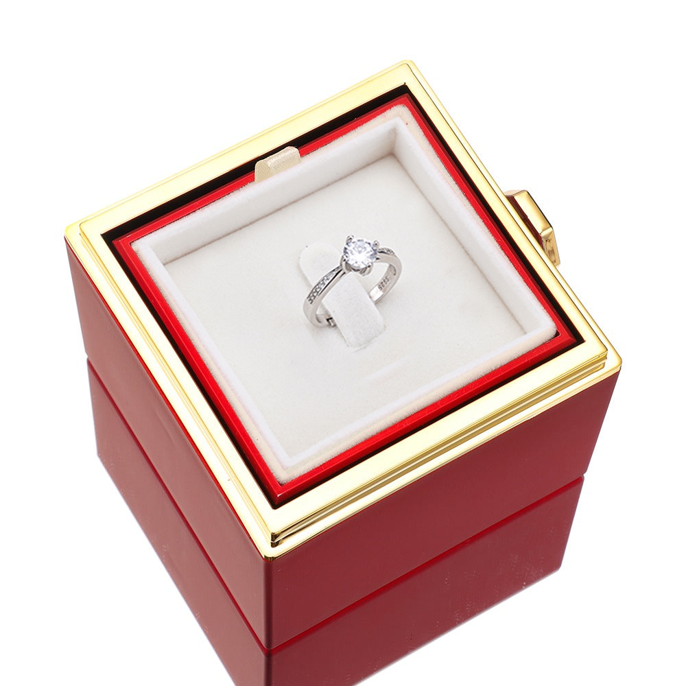 Eternal Rose Box W S925 Ring Real Rose FabuLove