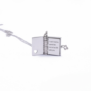 Personalized Book Locket Necklace