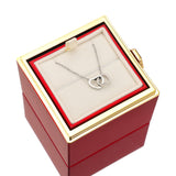 Eternal Rose Box Gift Bundle - W/ Engraved Necklace