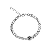 Set di braccialetti con proiezione in argento sterling