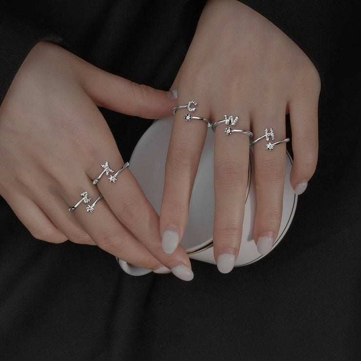 Initial Sterling Silver Ring – FabuLove