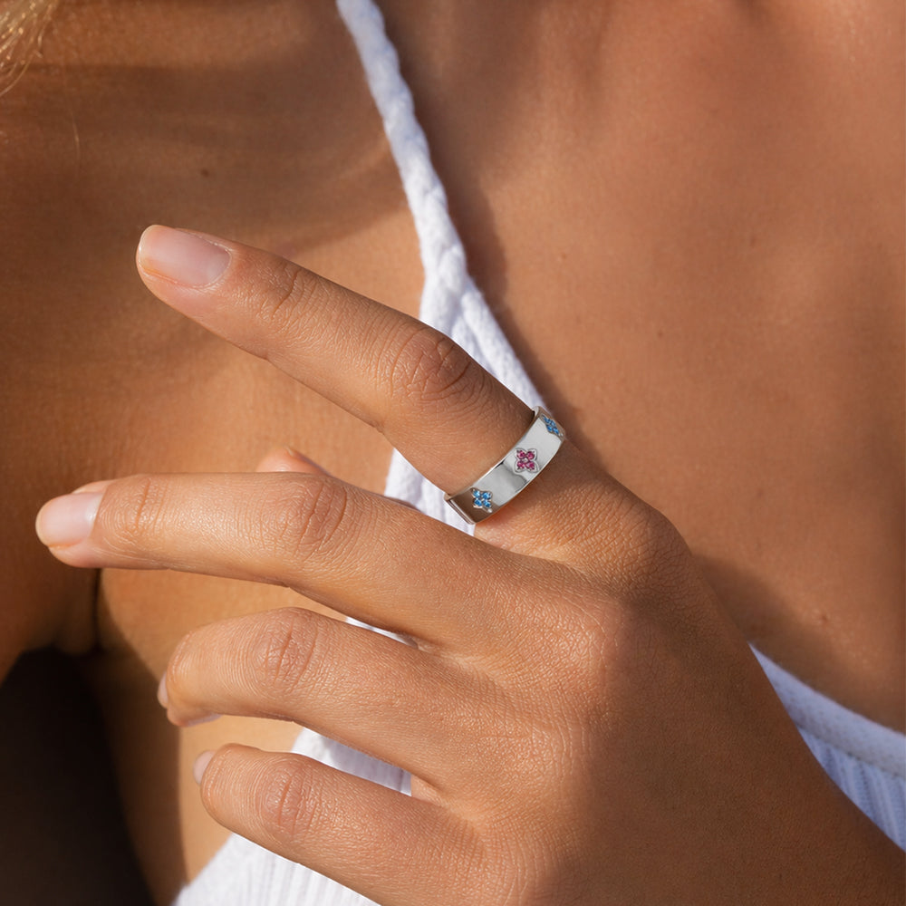 Fleur Birthstone Ring