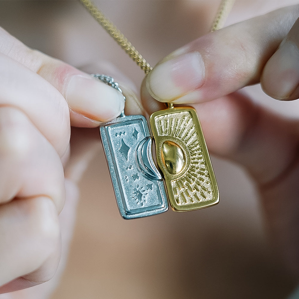 Collar con dije circular Isabella