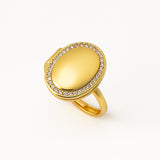Oval Locket Ring