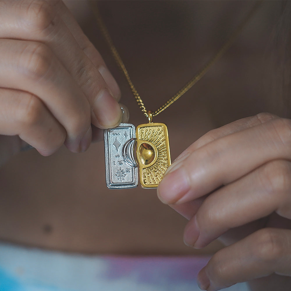 Collar con dije circular Isabella