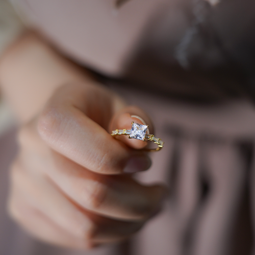 Initial Sterling Silver Ring