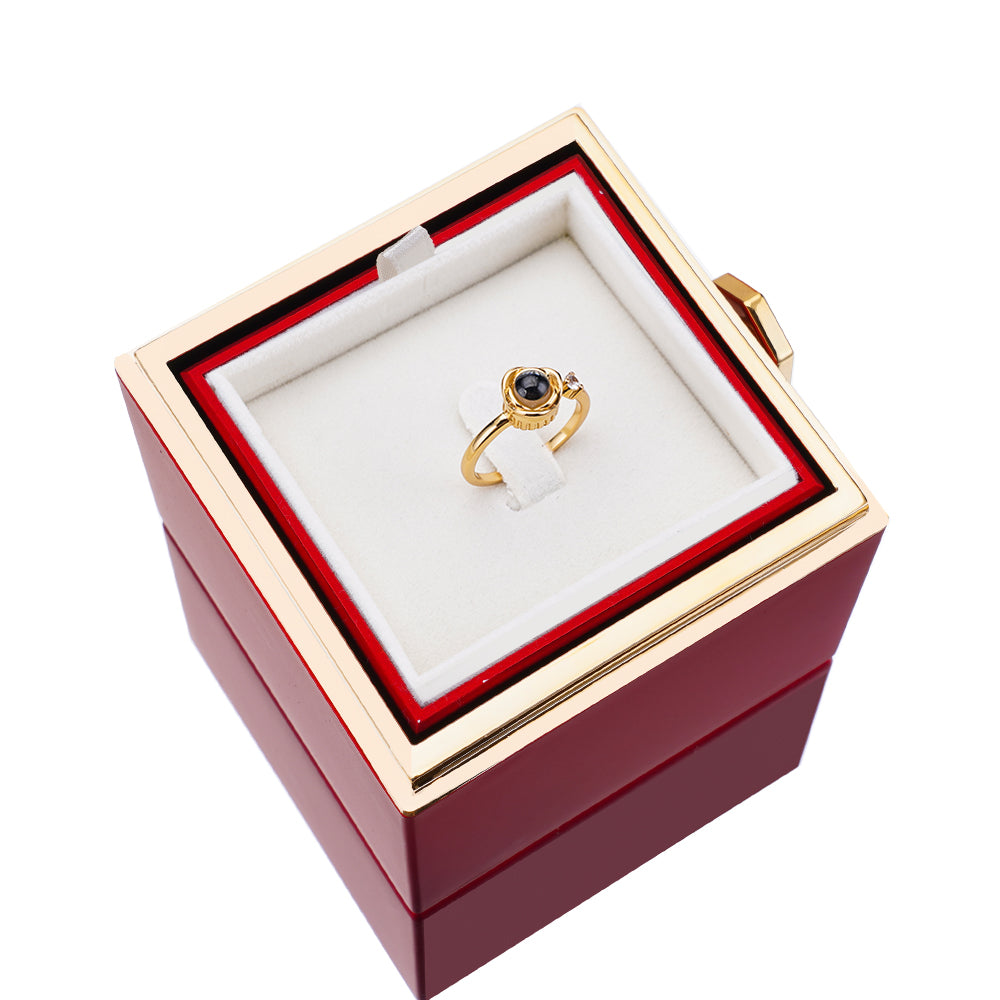 Eternal Rose Box - W/ Projection Ring & Real Rose – FabuLove