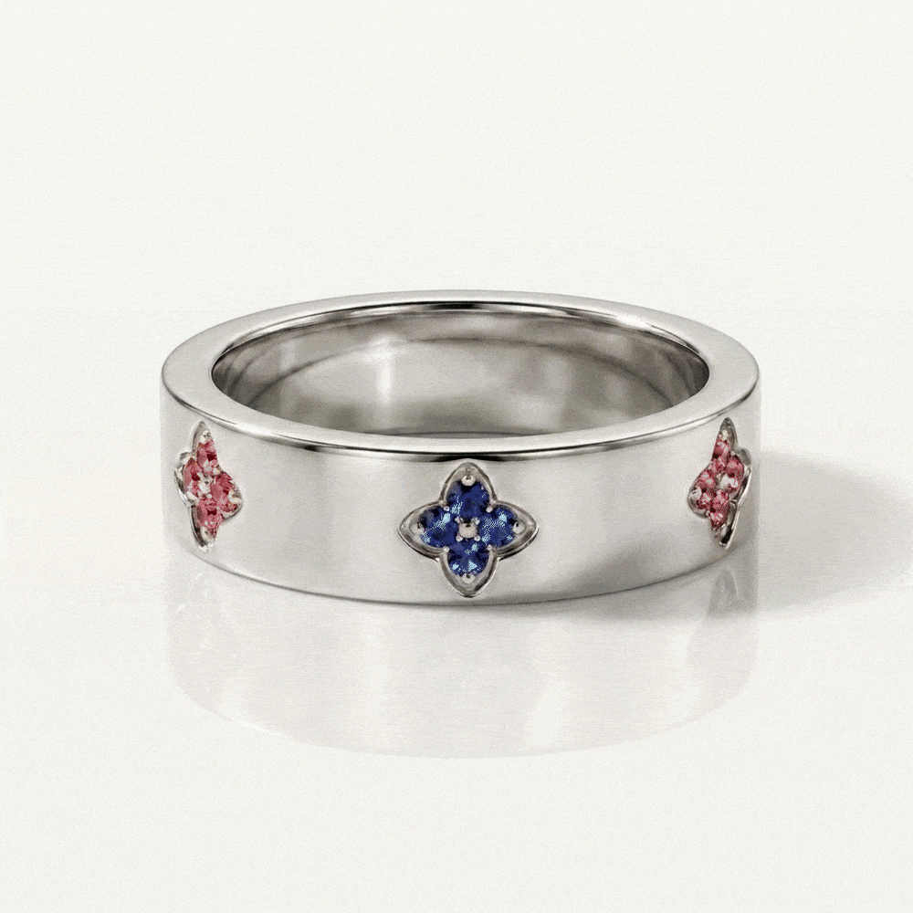 Fleur Birthstone Ring