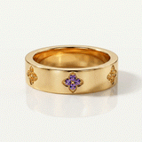 Fleur Birthstone Ring