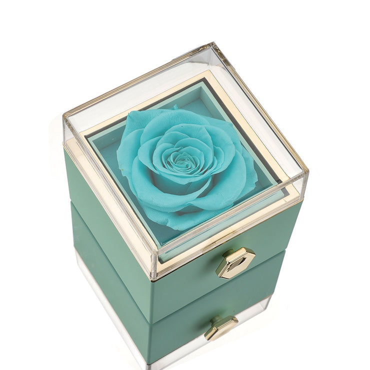Eternal Rose Box - W/ S925 Halsband & Real Rose