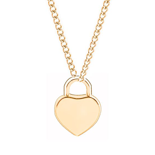 Collier pendentif coeur initiales
