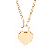 Initials Heart Pendant Necklace