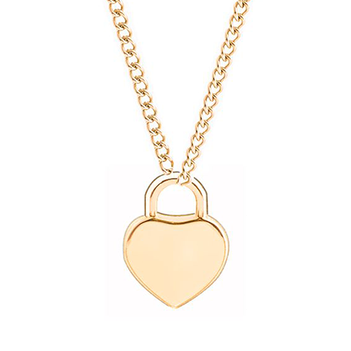 Initials Heart Pendant Necklace