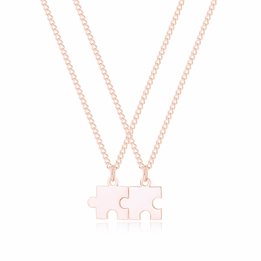 Conjunto de collar de rompecabezas personalizado