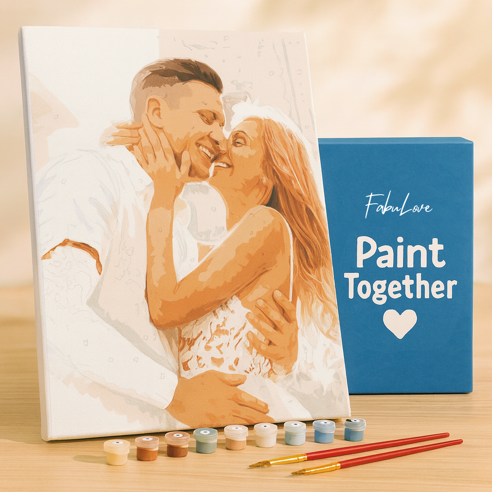 Kit de pintura por números para parejas