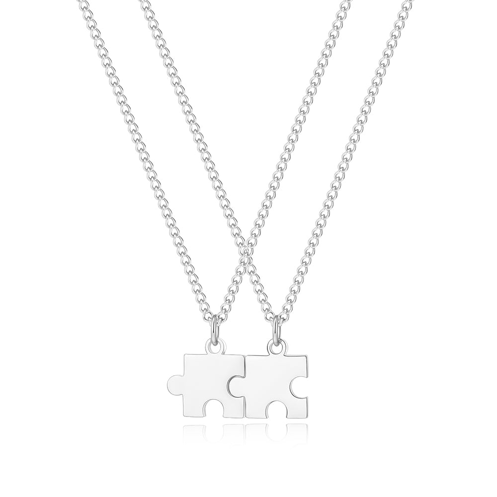 Personalized Puzzle Necklace Set – FabuLove