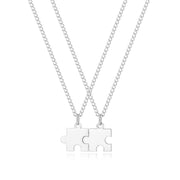 Personalized Puzzle Necklace Set