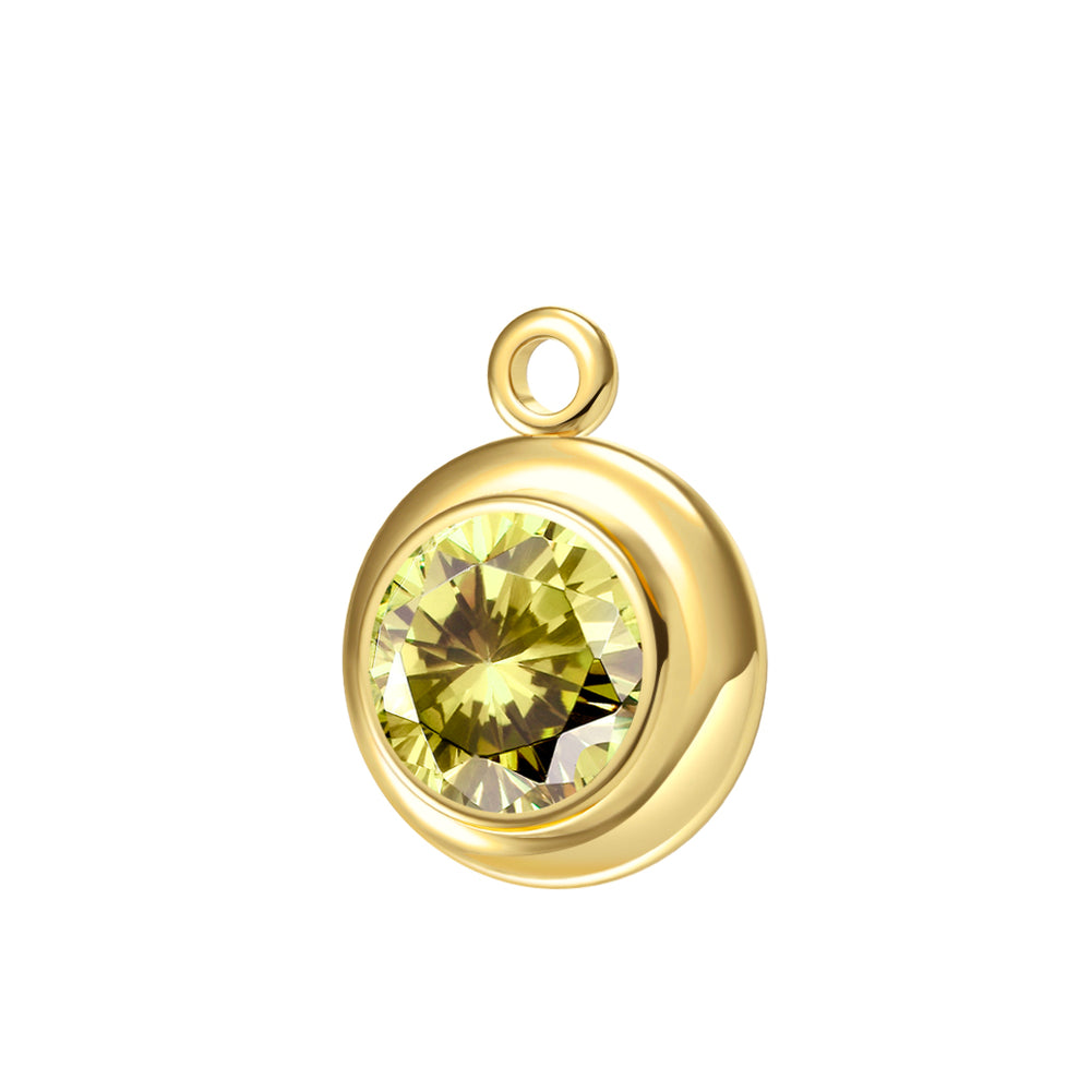 Bracciale permanente con charm della pietra natale