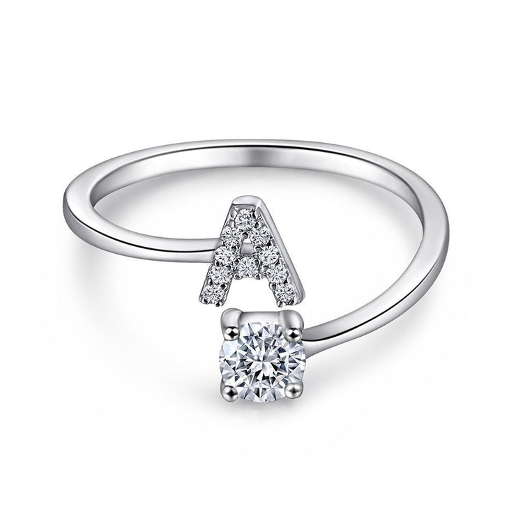 Initial Sterling Silver Ring – FabuLove