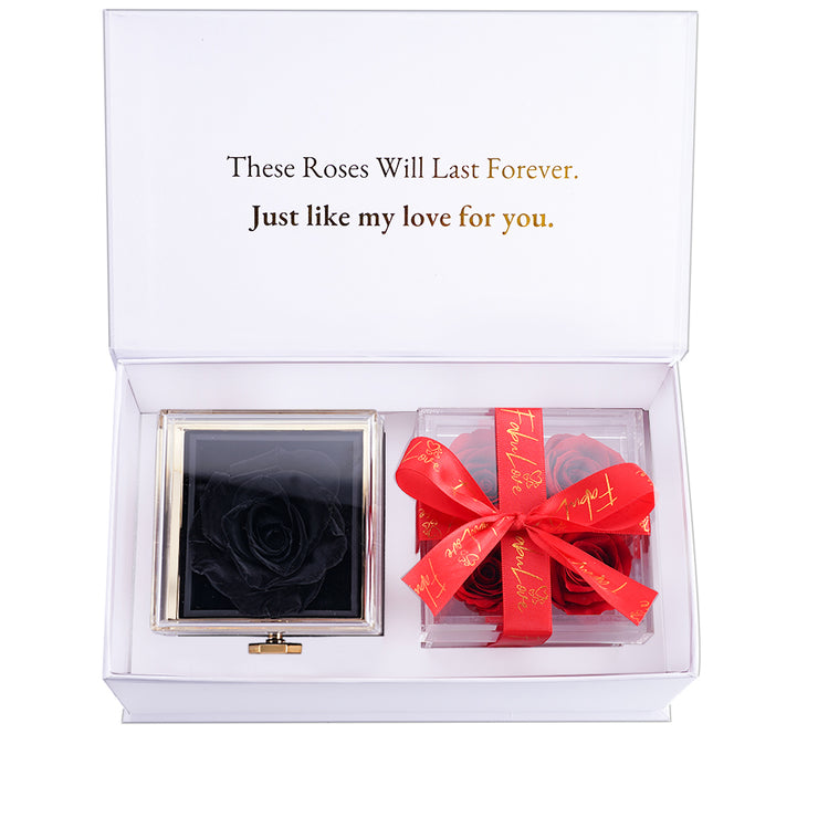 Pakiet Prezentowy W Pudełku Wiecznej Róży