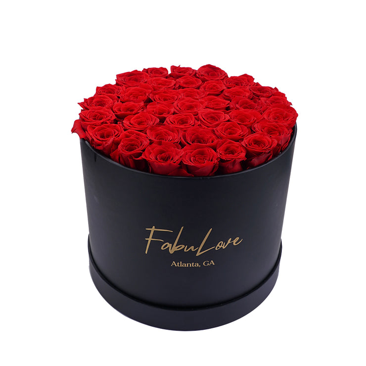 Black Flower Box Bouquet