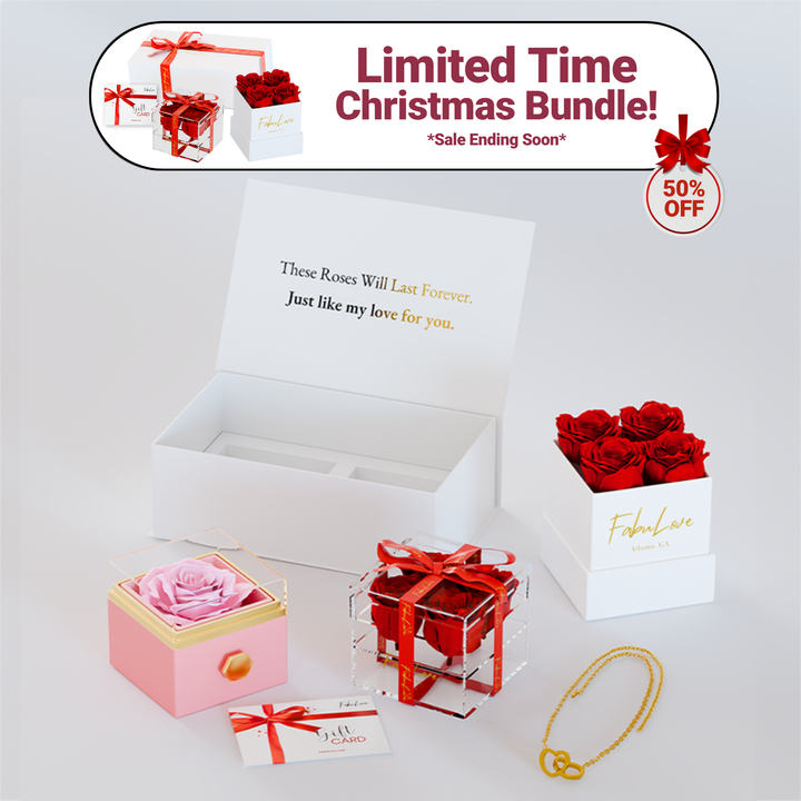 Weihnachts-Ewige-Rosen-Box-Bundle