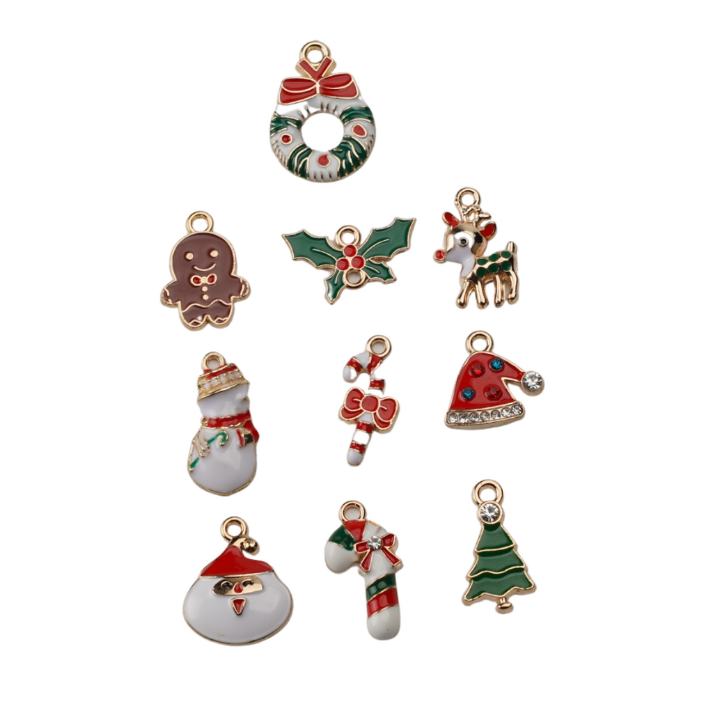 10 Pacchetto di Charm di Natale – FabuLove
