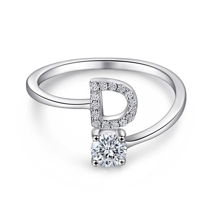 Initial Sterling Silver Ring – FabuLove