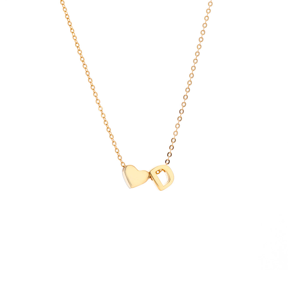 Collar con colgante inicial