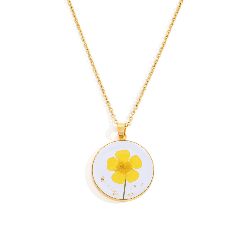 Collar de flor de mes de nacimiento