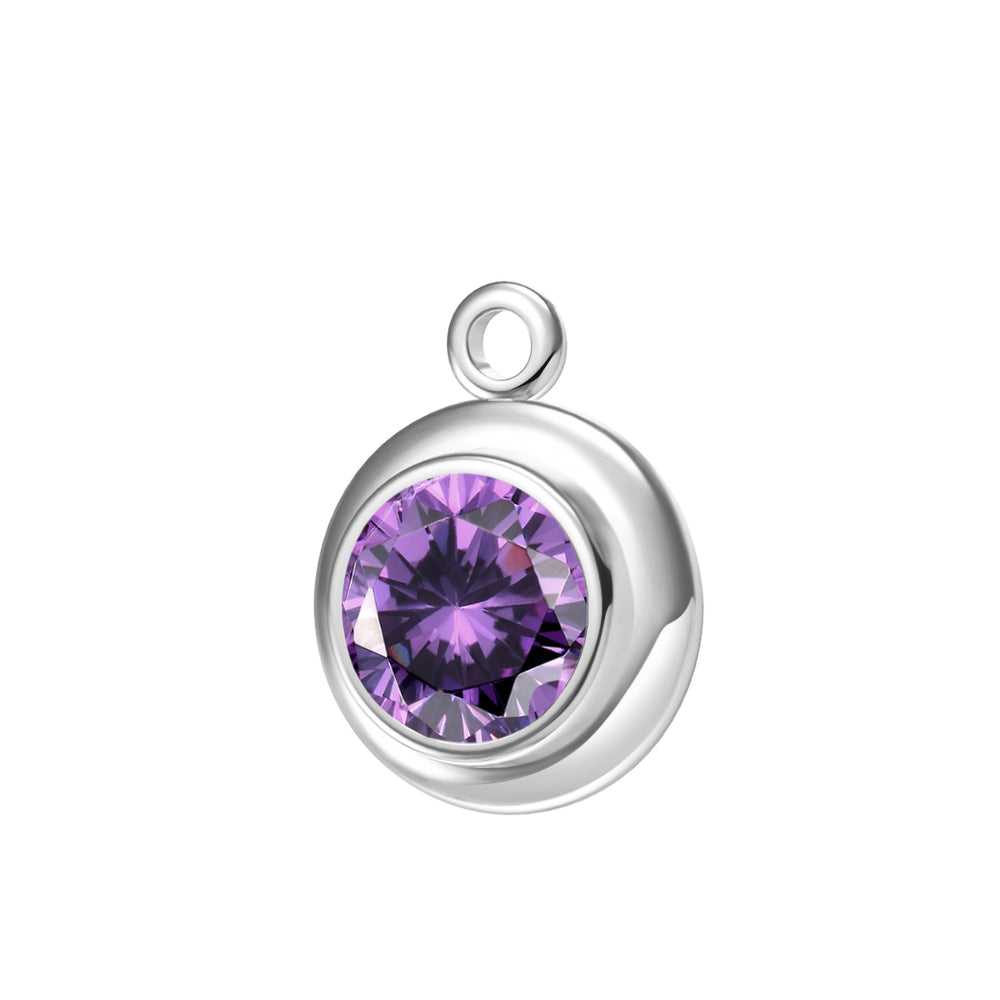 Bracciale permanente con charm della pietra natale