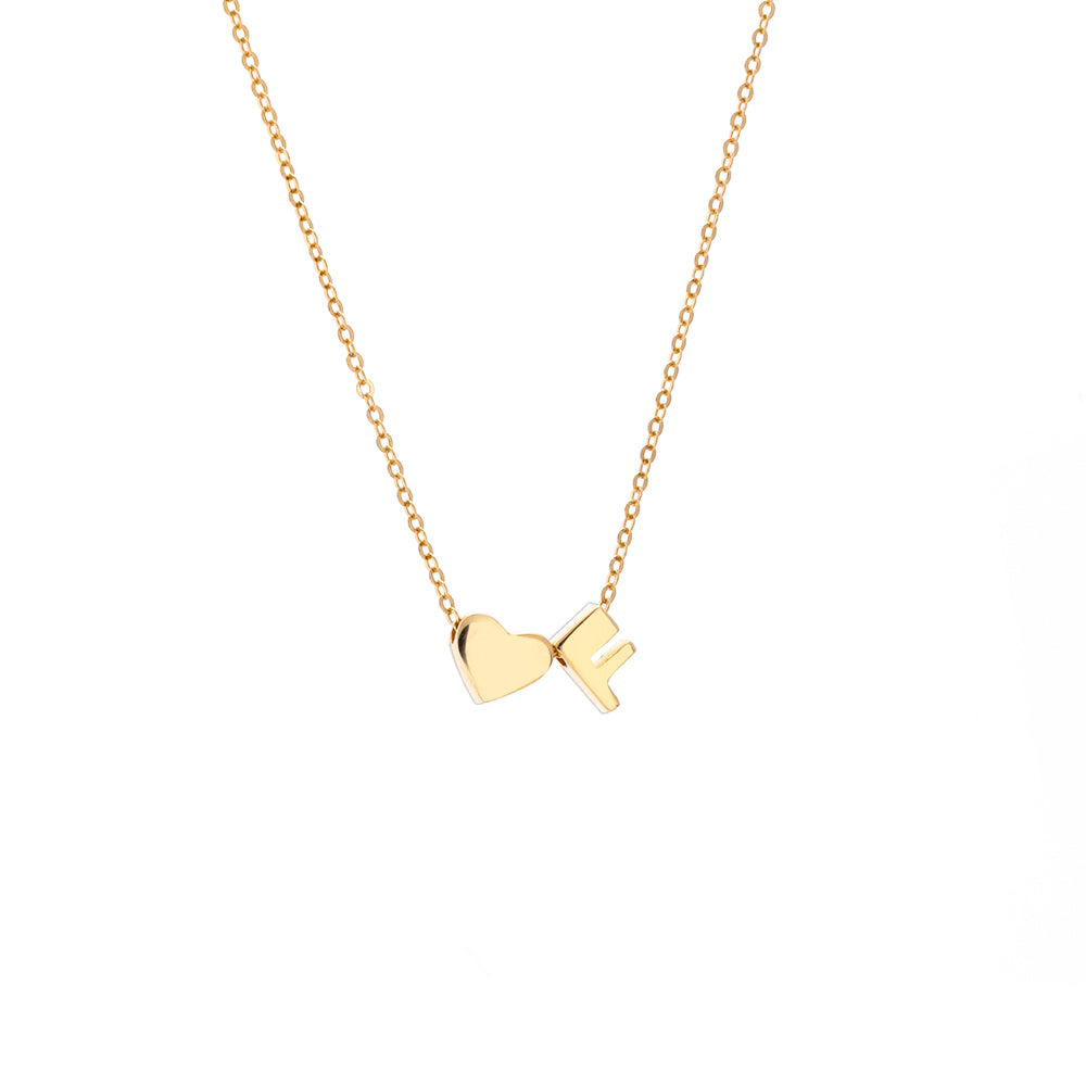 Collar con colgante inicial