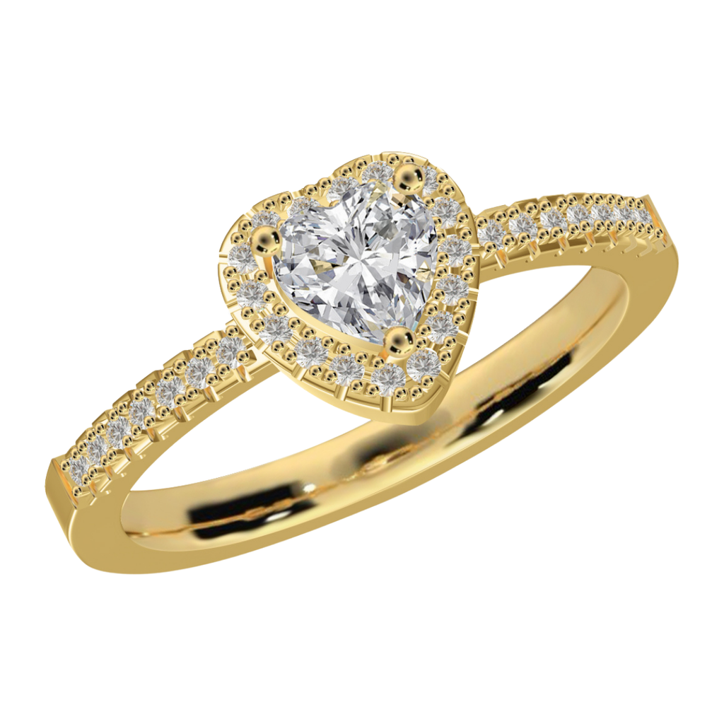 Anillo de Promesa de Corazón Brillante – FabuLove