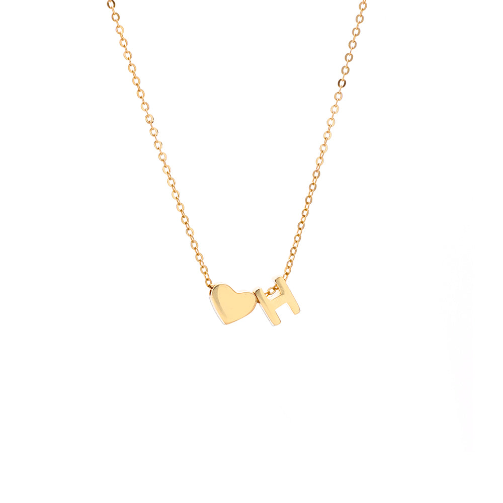 Collar con colgante inicial