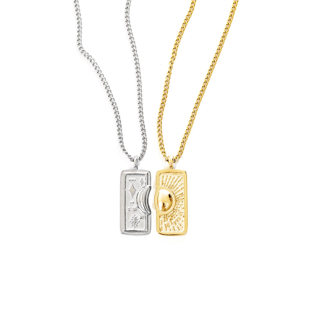 Collar con dije circular Isabella