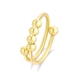 Bague Fidget en perles d'or