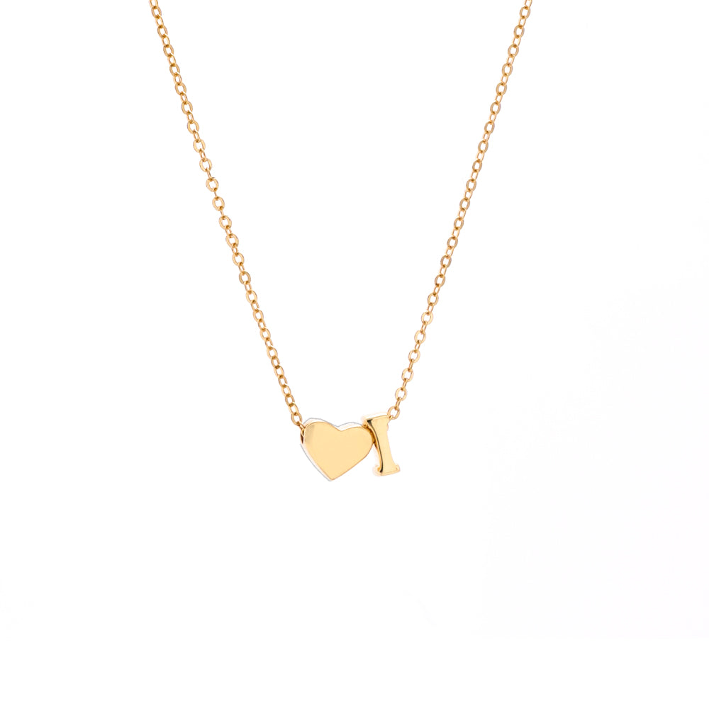 Collar con colgante inicial