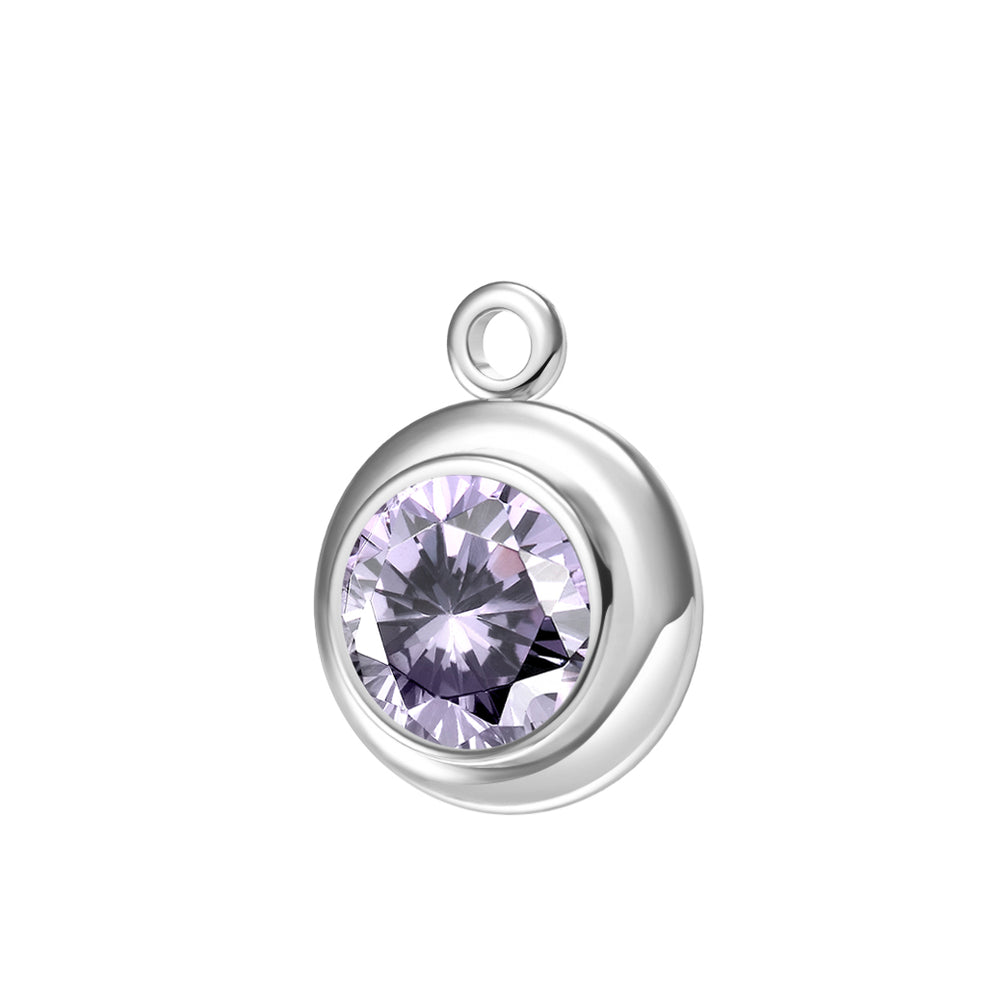 Bracciale permanente con charm della pietra natale