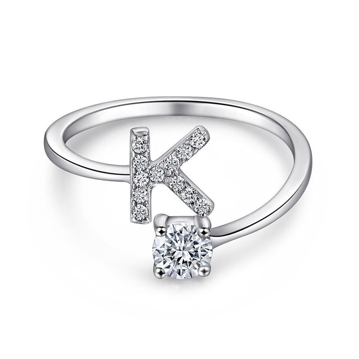 Initial Sterling Silver Ring – FabuLove