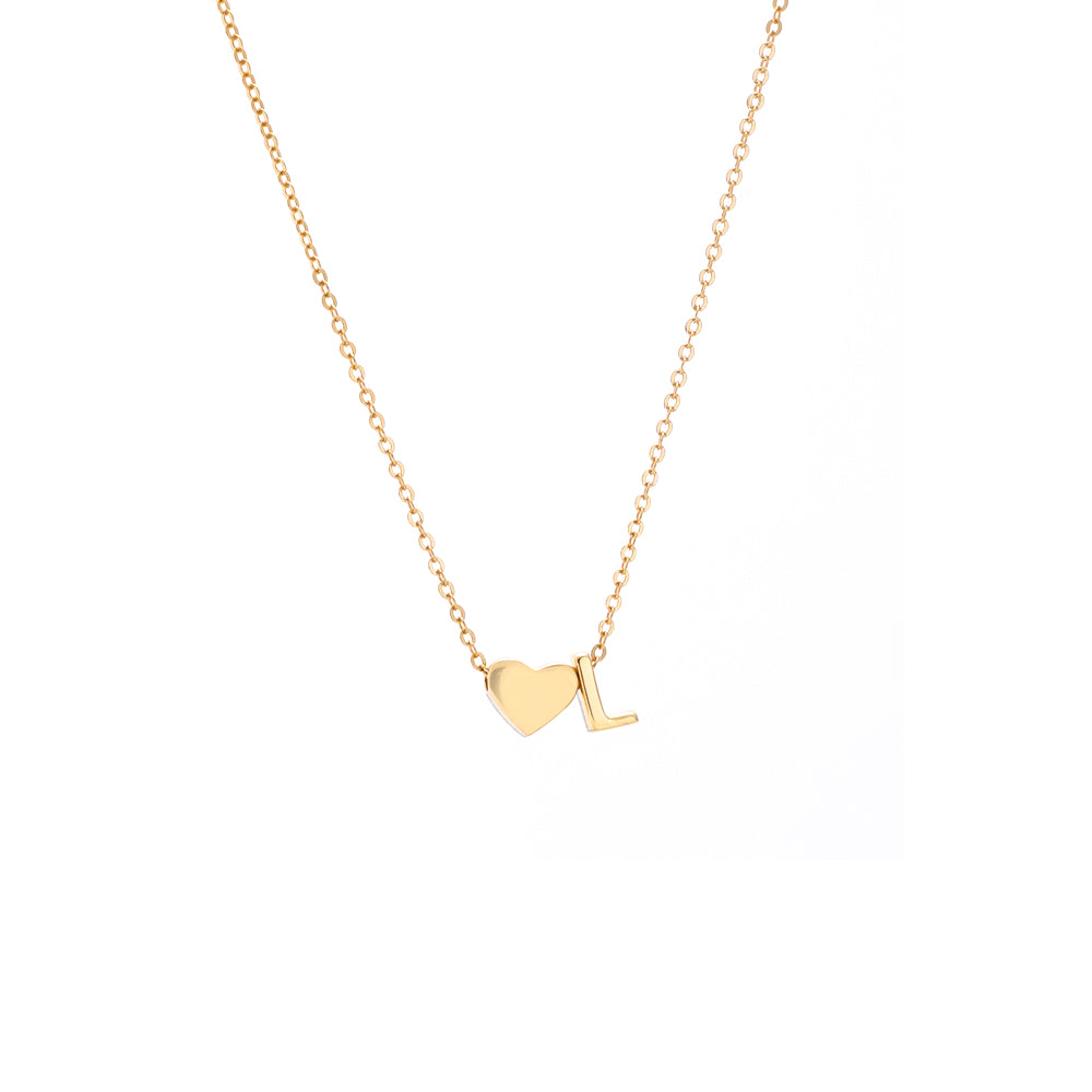 Collar con colgante inicial