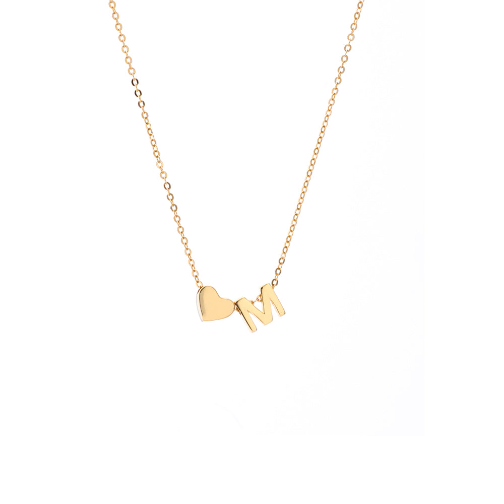 Collar con colgante inicial