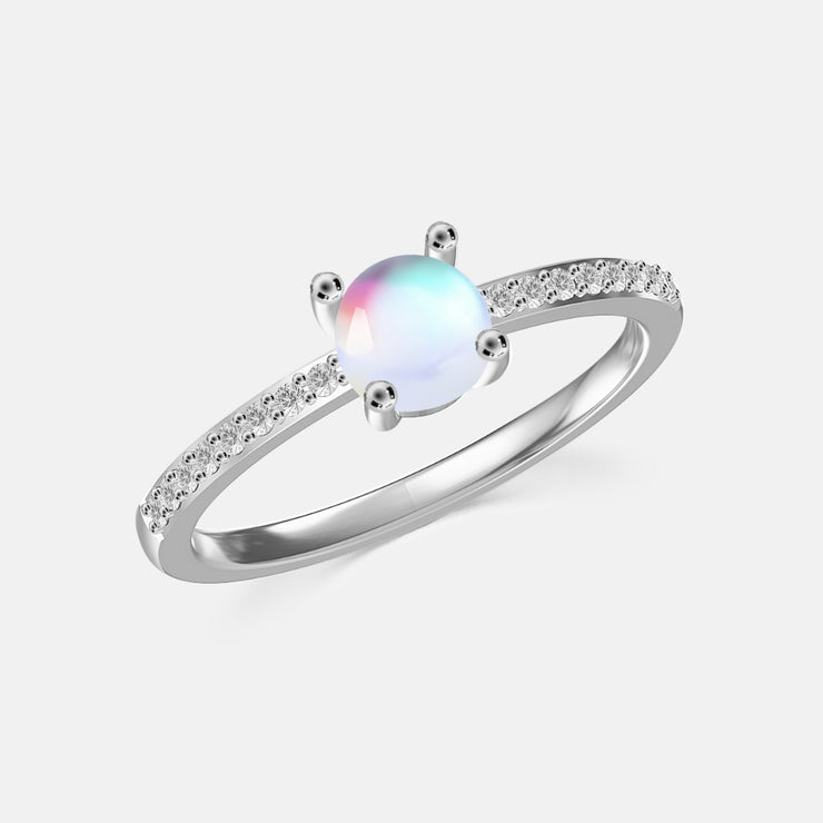 Celeste Moonstone Ring