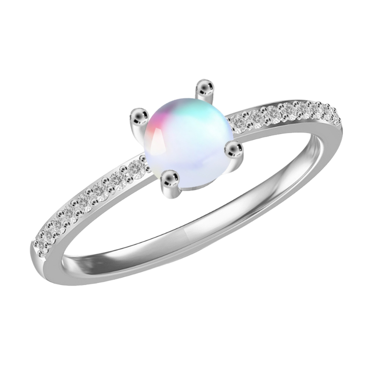 Celeste Moonstone Ring