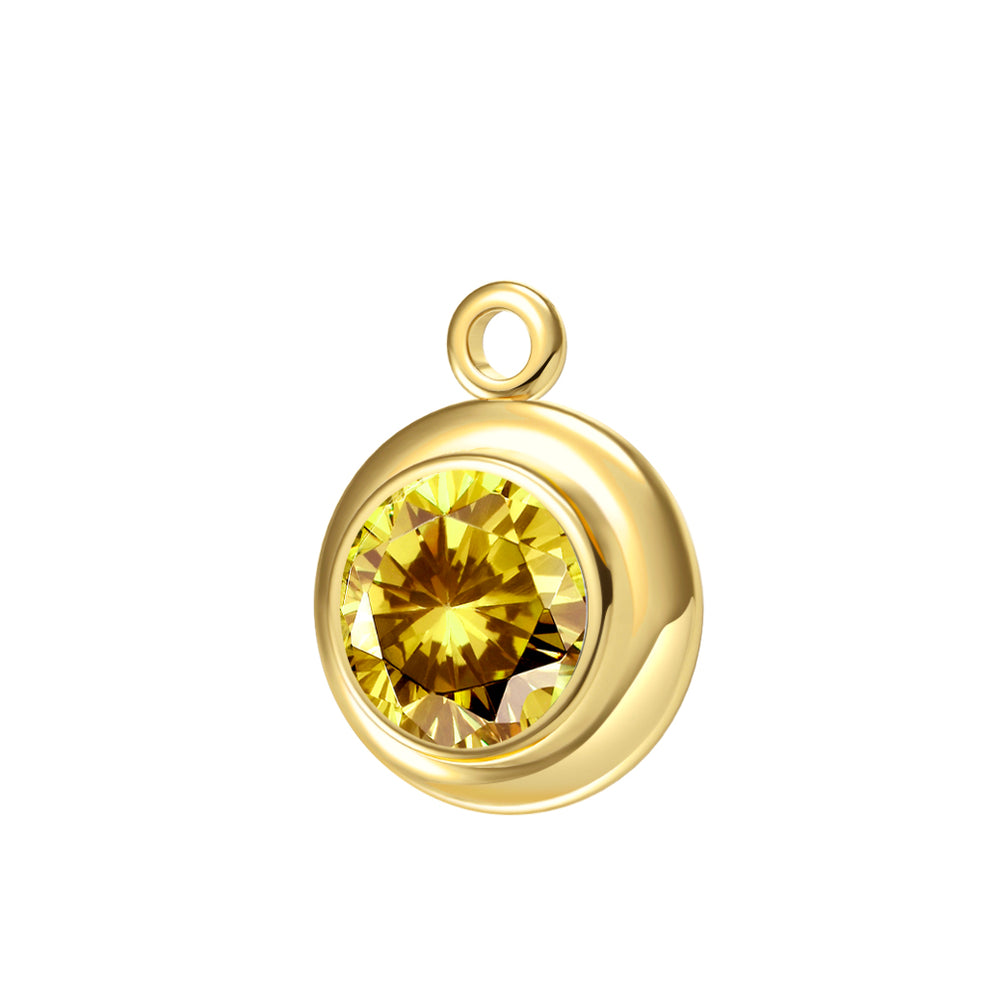 Bracciale permanente con charm della pietra natale