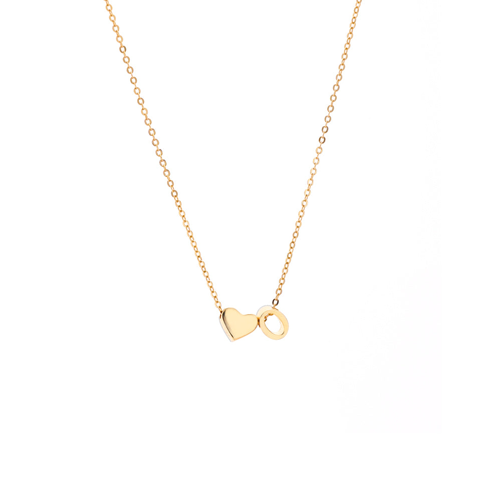 Collar con colgante inicial