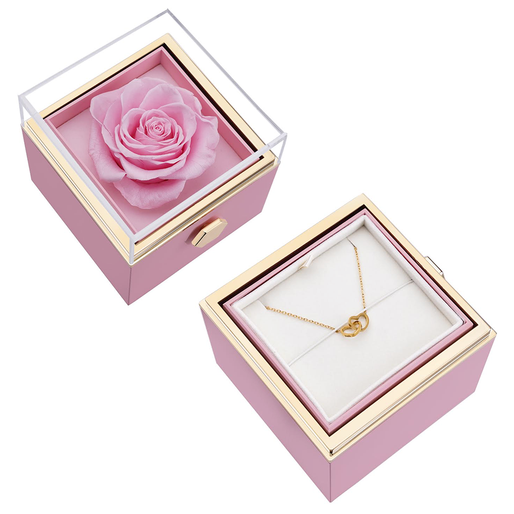 Eternal Rose Box - W/ Engraved Necklace & Real Rose – FabuLove