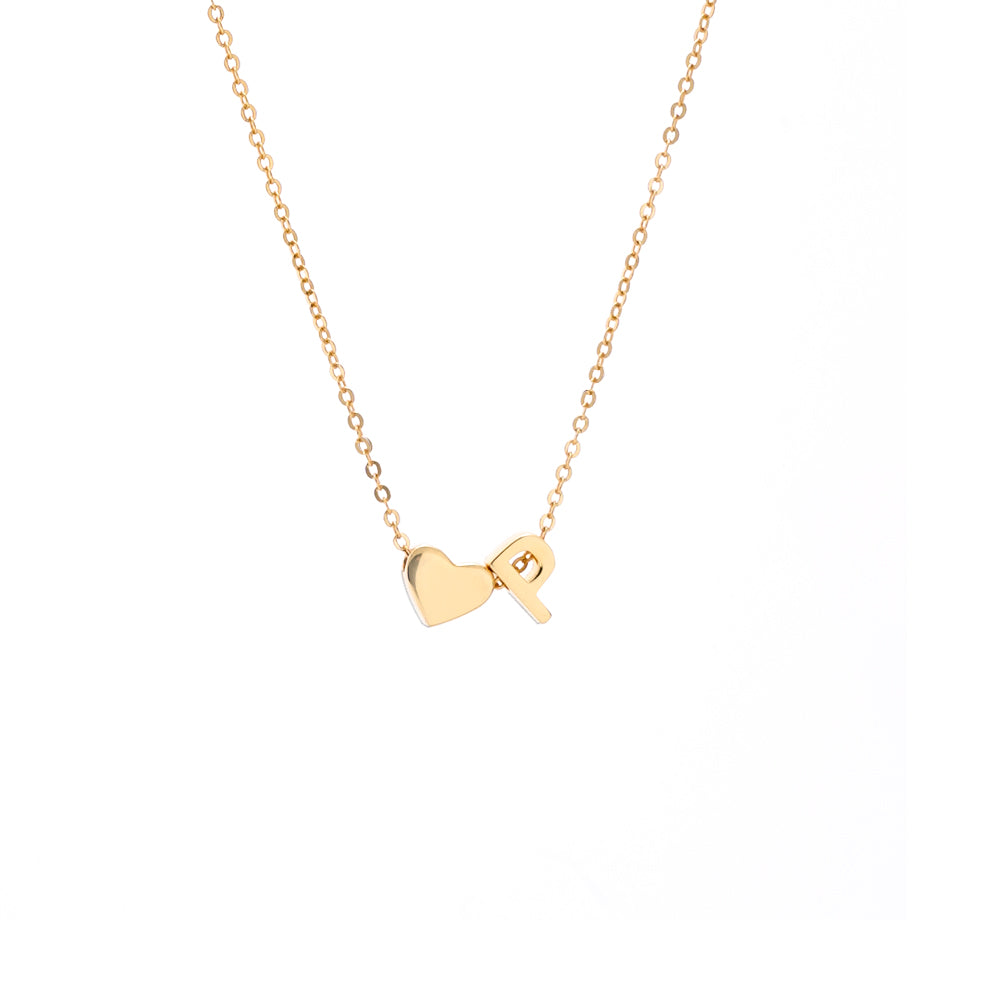 Collar con colgante inicial