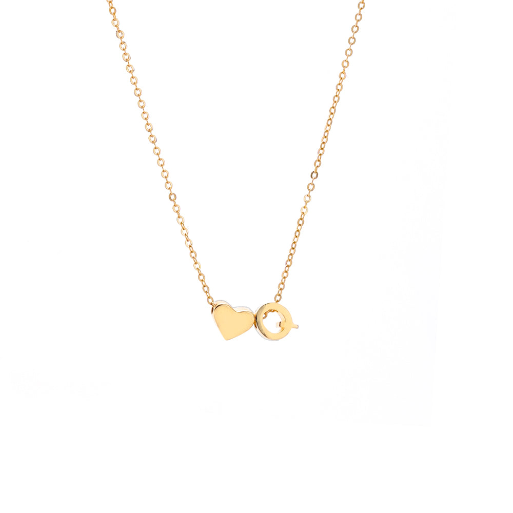 Collar con colgante inicial